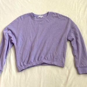 Garage cinched bottom sweatshirt